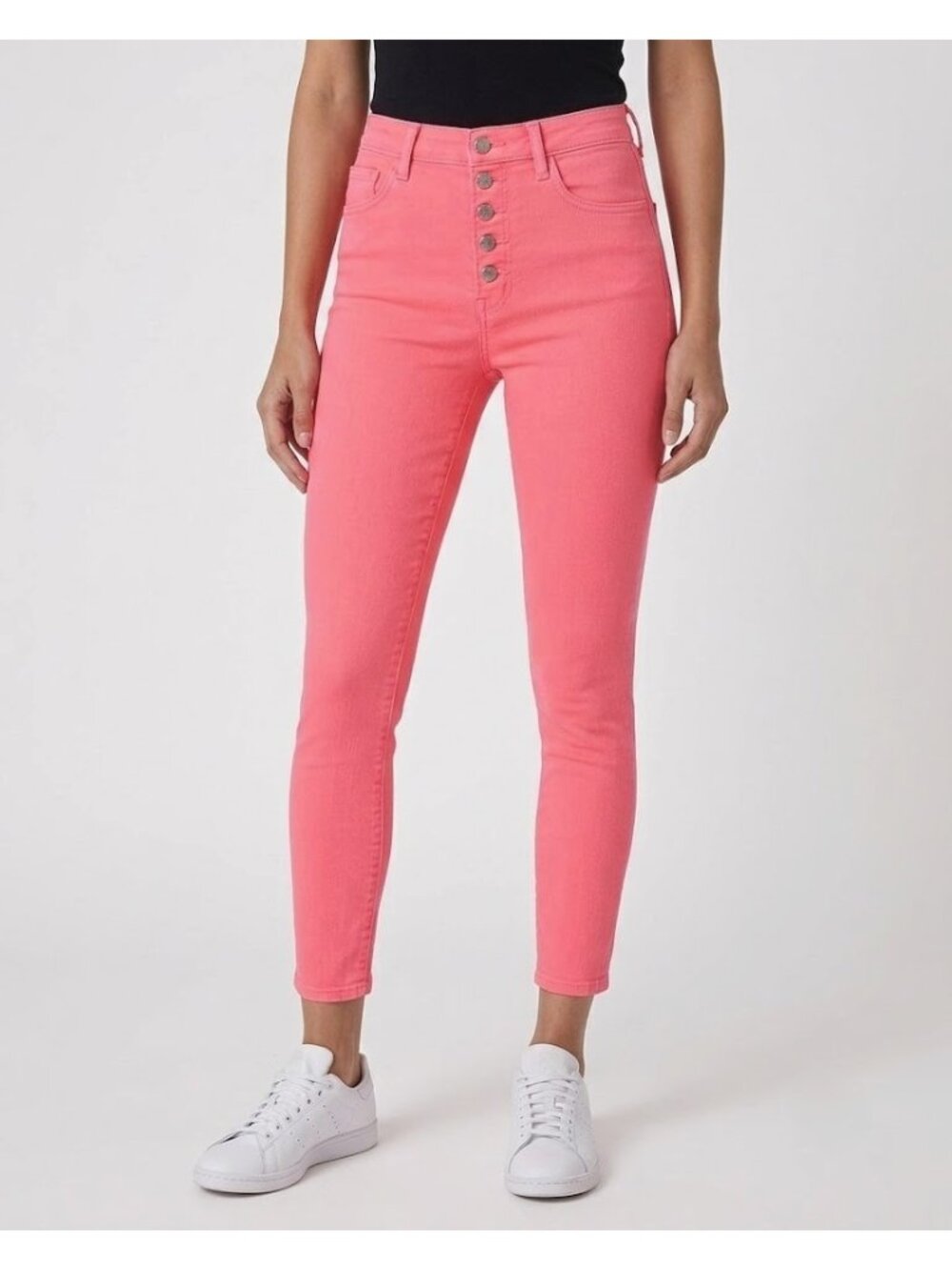 NWT J Brand Lillie High Rise Crop Skinny in Pink Coral PhotoReady HD Jeans 28